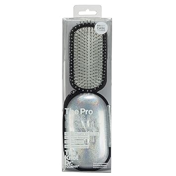 CONAIR进口代理批发 The Knot Doctor 适用于 Conair Premium Pro 防打结发刷，适用于湿发或干发，银色，1 支