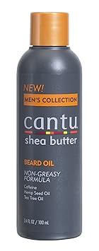 Cantu进口代理批发 Cantu 乳木果油男士系列胡须油，3.4 液量盎司（3 件装）