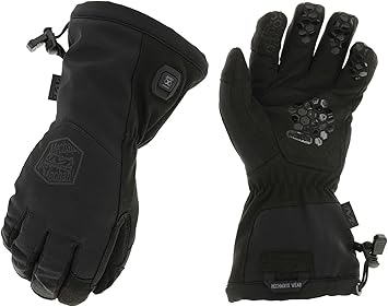 Mechanix Wear进口代理批发 Mechanix Wear：ColdWork 加热智能手套，采用热技术，防水，具有触摸屏功能，冬季工作手套，适合极端寒冷天气（黑色，大号）