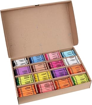 酷牌库|商品详情-Crayola进口代理批发 Crayola 散装蜡笔课堂装 - 800 克拉（16 色），返校用品，儿童蜡笔，教师课堂必备品，3+