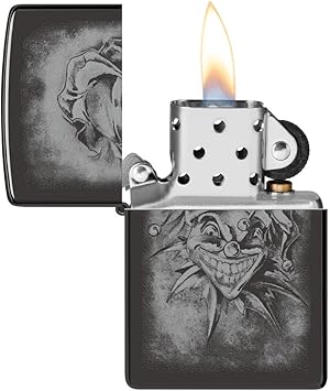 酷牌库|商品详情-Zippo进口代理批发 Zippo 小丑高抛光黑色袖珍打火机