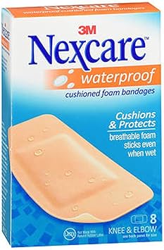 Nexcare进口代理批发 Nexcare Active 绷带，额外垫子，膝盖和肘部，8 克拉。