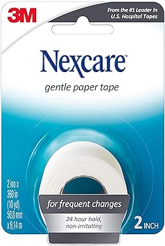 Nexcare进口代理批发 Nexcare Nexcare 3M 温和纸胶带 2 X 10 码，每条 2 英寸 X 10 码（3 件装）