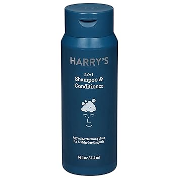 Harry's进口代理批发 Harry's 2 合 1 洗发水和护发素，14 盎司瓶