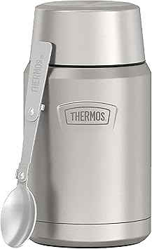 THERMOS进口代理批发 保温瓶 24 盎司。图标不锈钢食品罐 - 哑光不锈钢