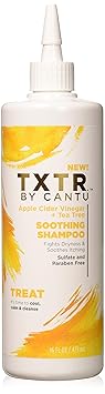 Cantu进口代理批发 Cantu Txtr 苹果醋 + 茶树舒缓洗发水 - 16 液体盎司，16 盎司