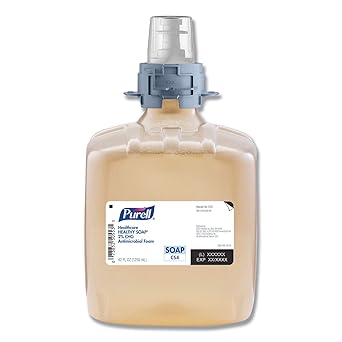 Purell进口代理批发 PURELL Healthcare 健康肥皂 2% CHG 抗菌泡沫，无香料，1250 mL 泡沫补充装，适用于 PURELL CS4 手动皂液器（3 件装） - 5181-03 - 由 GOJO, Inc. 制造