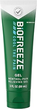 Biofreeze进口代理批发 Biofreeze 止痛凝胶，关节炎止痛，缓解膝盖和下背疼痛，缓解肌肉酸痛，缓解颈部疼痛，药剂师推荐，符合 FSA 资格，3 液量盎司 Biofreeze 薄荷醇凝胶