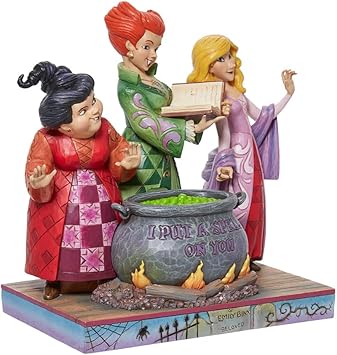 酷牌库|商品详情-Enesco进口代理批发 Enesco Disney Traditions by Jim Shore Hocus Pocus Sanderson Sisters 雕像，8.5 英寸，多色