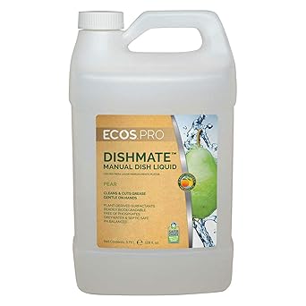 ECOS进口代理批发 EarthFriendly Products Proline PL9720/04 Dishmate Pear 超浓缩液体餐具清洁剂，1 加仑瓶（4 件装）