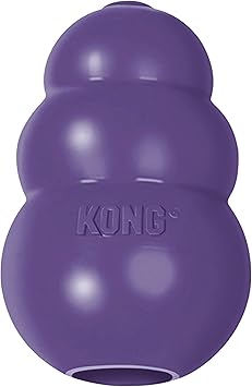 KONG进口代理批发 KONG Senior - 狗玩具，采用温和天然橡胶 - 适合老年犬的耐用狗玩具 - 使用可填充咀嚼玩具的零食 - 用于咀嚼和抓取的零食玩具 - 适合中型犬