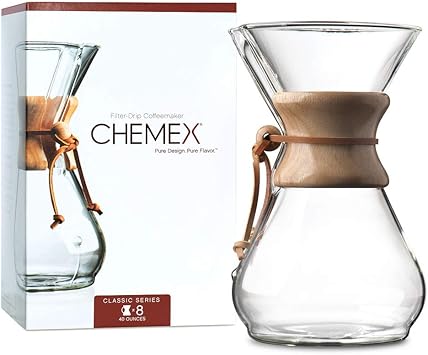 酷牌库|商品详情-Chemex进口代理批发 CHEMEX 套装 - 8 杯经典系列 - 100 克拉方形过滤器 - 独家包装