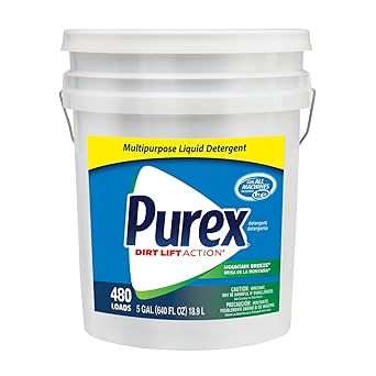 Purex进口代理批发 Purex Professional Mountain Breeze 多用途液体洗涤剂，5 加仑桶，480 件