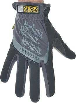 Mechanix Wear进口代理批发 FastFit 工作手套，黑色/灰色，大号