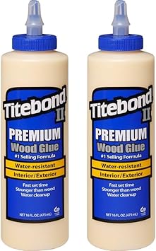 Titebond进口代理批发 Titebond 5004 II 优质木工胶，16 盎司 - 2 包