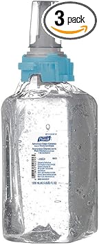 Purell进口代理批发 Purell 高级洗手液 1,200 毫升乙醇凝胶分配器补充瓶 - 3 件装