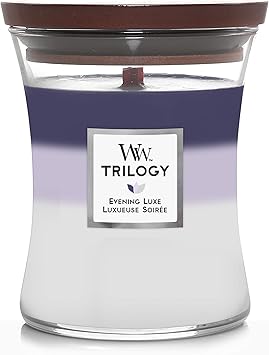 WoodWick进口代理批发 WoodWick EVENINGLUXE Trilogy 罐子 Trilogy 罐子，中号，晚间奢华，香薰蜡烛