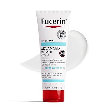 Eucerin进口代理批发 Eucerin 高级修复身体霜，适合极干性皮肤的身体霜，8 盎司管