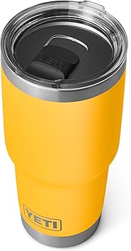 YETI进口代理批发 YETI Rambler 30 盎司玻璃杯，不锈钢，真空隔热，带 MagSlider 盖，高山黄色