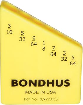 Bondhus进口代理批发 Bondhus - Bondhex 箱可容纳 7 个 L 型扳手 5/64-3/16（1 件散装）- 18045-1