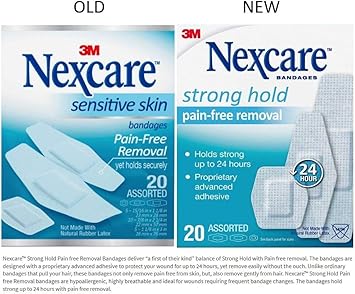 酷牌库|商品详情-Nexcare进口代理批发 Nexcare 强力固定绷带，什锦，每盒 20 条绷带（3 盒），20 片（3 件装）