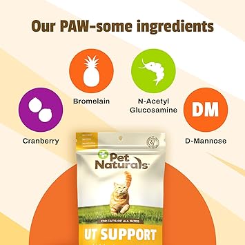 酷牌库|商品详情-Pet Naturals进口代理批发 Pet Naturals UT 支持猫尿路补充剂，60 粒咀嚼片