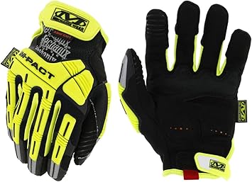 Mechanix Wear进口代理批发 Mechanix WEARSMP-C91-010 防割手套，高可见度 Yllw，L，PR，荧光黄和橙色，大号