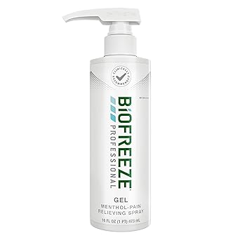 Biofreeze进口代理批发 Biofreeze 专业强力止痛凝胶，关节炎止痛，缓解膝盖和下背疼痛，缓解肌肉酸痛，缓解颈部疼痛，符合 FSA 标准，16 盎司 Biofreeze 薄荷醇凝胶