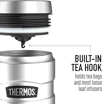 酷牌库|商品详情-THERMOS进口代理批发 指环王 Lorien Sigil 叶子 THERMOS 不锈钢 KING 不锈钢旅行杯，真空隔热，双层，16 盎司