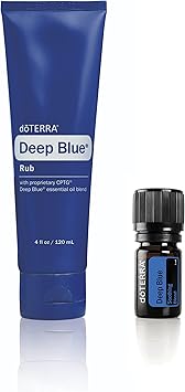 doTERRA进口代理批发 doTERRA 深蓝酸痛肌肉磨砂膏和舒缓精油混合物 2 件套