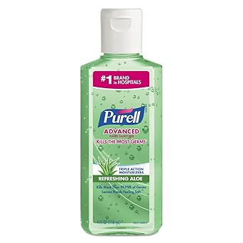 Purell进口代理批发 PURELL 9631CT 高级速溶洗手液，含芦荟，4 盎司翻盖瓶（24 件装）