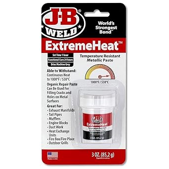 J-B Weld进口代理批发 JB Weld 37901 ExtremeHeat 耐高温金属膏 - 3 盎司