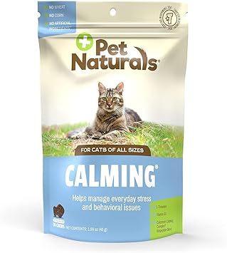 酷牌库|商品详情-Pet Naturals进口代理批发 Pet Naturals 猫用镇静咀嚼片，30 粒咀嚼片 - 为旅行、登机、兽医就诊和高压力情况提供行为支持和焦虑缓解