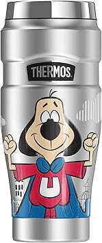 THERMOS进口代理批发 Underdog Underdog 永不失败 THERMOS STAINLESS KING 不锈钢旅行杯，真空隔热，双层，16 盎司