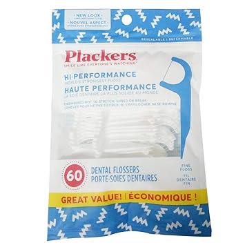 Plackers进口代理批发 Plackers 高性能精细牙线 60 支 x 2 袋 - 共 120 支