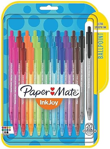 Paper Mate进口代理批发 Paper Mate 180160 InkJoy 100 RT 可伸缩圆珠笔中号多种墨水