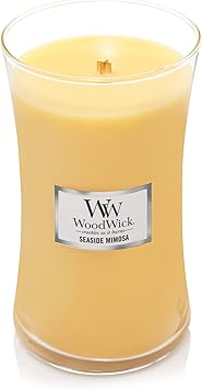 酷牌库|商品详情-WoodWick进口代理批发 Woodwick 大号沙漏蜡烛，海边含羞草，21.5 盎司