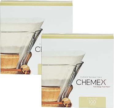 酷牌库|商品详情-Chemex进口代理批发 Chemex 粘合过滤器 - 圆形 - 100 克拉 - 2 件装 - 独家包装