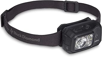 BLACK DIAMOND进口代理批发 BLACK DIAMOND St??orm 500-R 可充电 LED 头灯（黑色）防水且可调光，适合露营、远足、跑步、使用红光头灯模式