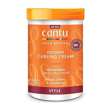 Cantu进口代理批发 Cantu 乳木果油天然椰子卷发霜，25 盎司