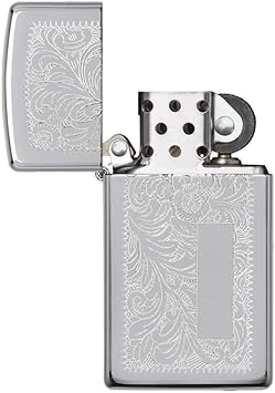 酷牌库|商品详情-Zippo进口代理批发 Zippo 细长高抛光镀铬威尼斯打火机