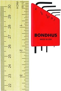 Bondhus进口代理批发 Bondhus 35392 套装 5 六角 L 型扳手 0.71-2.0MM 袋装，带标签