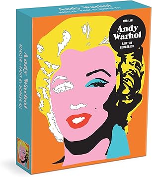 Galison进口代理批发 Galison Andy Warhol Marilyn 数字绘画套件包括 1 个画布 (8.25 x 10.25 x 1.75) 和所有需要的用品 DIY 艺术套件具有令人惊叹的设计，是一份很棒的礼物