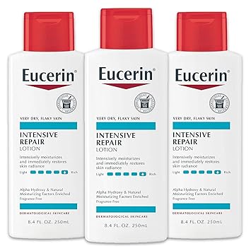 Eucerin进口代理批发 Eucerin 强化修复身体乳液，适合极干性皮肤的乳液，8.4 液体盎司瓶