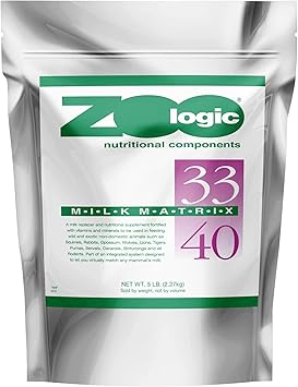 PetAg进口代理批发 Pet-Ag Zoologic Milk Matrix 33/40 - 5 磅 - 适用于野生和外来非家养动物的牛奶蛋白粉