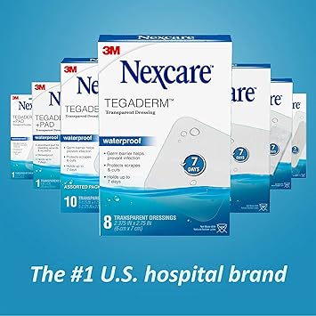 酷牌库|商品详情-Nexcare进口代理批发 Nexcare Tegaderm 透明敷料 4 英寸 X 4-3/4 英寸 4 件（每包 5 件）