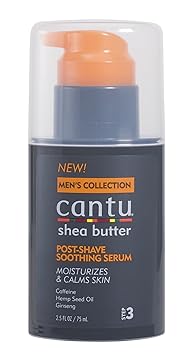 Cantu进口代理批发 Cantu 男士乳木果油须后舒缓精华液，2.5 盎司