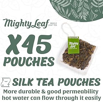 酷牌库|商品详情-Mighty Leaf进口代理批发 Mighty Leaf Tea 有机绿龙茶，15 片整叶袋装（3 件装）