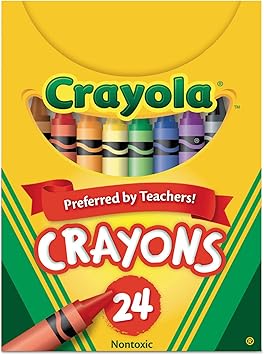 Crayola进口代理批发 Crayola(R) 什锦彩色蜡笔套装，24 支装