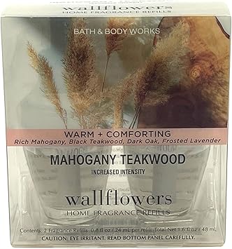 酷牌库|商品详情-Bath & Body Works进口代理批发 Bath & Body Works 桃花心木柚木 Wallflower 香水补充装 0.8 盎司，4 件装